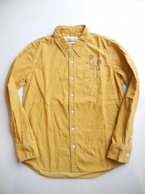 $B!Z(BREMI RELIEF$B![(B -$B%l%_%l%j!<%U(B -Corduroy Regular Shirts (Flower Studs)