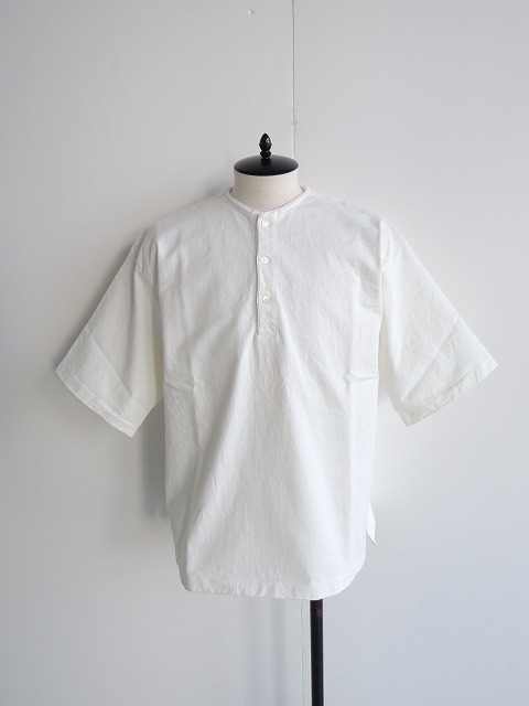 AURALEE オーラリー 日本製 ヘンリーネックT 白 サイズ3 AURALEE【オーラリー】正規取り扱い店、通販可能 ON LINE SHOP - CLARK -